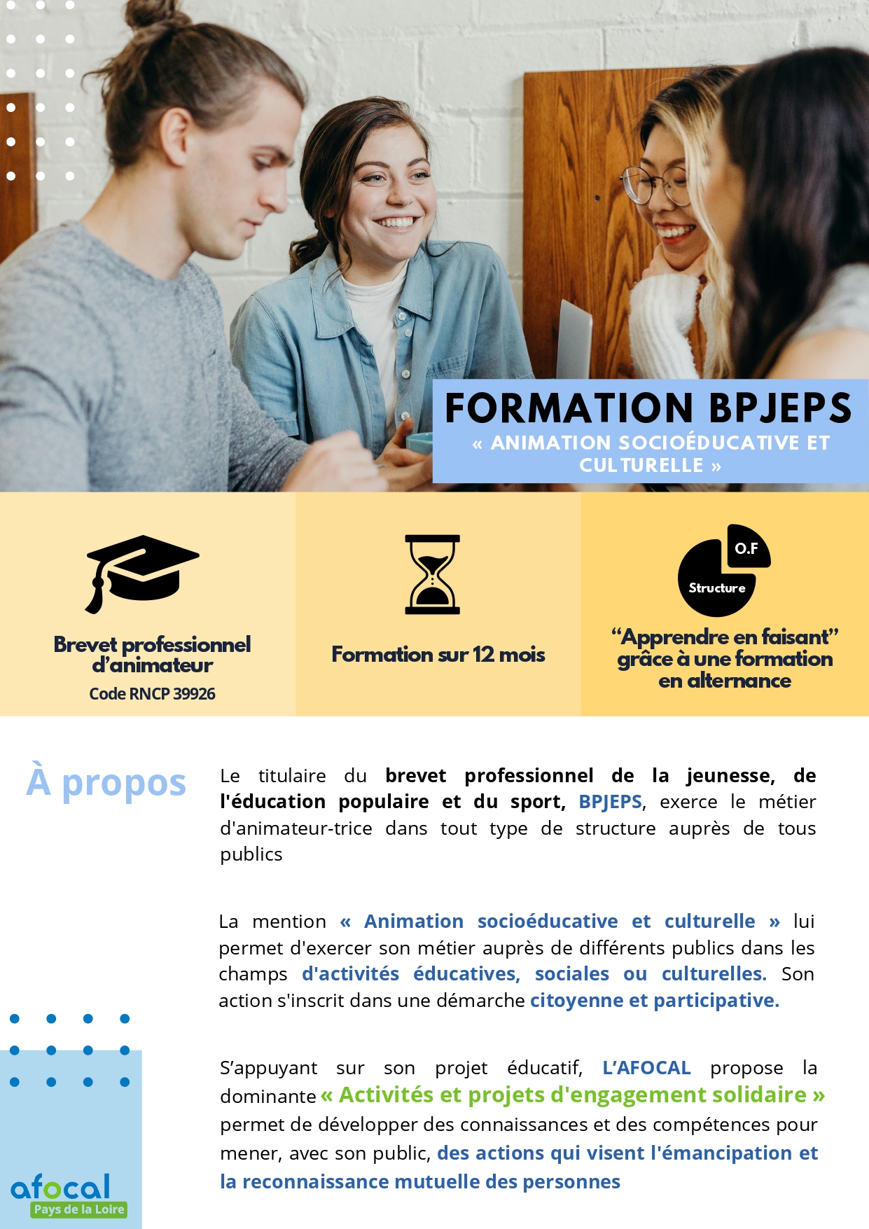 Formation BPJEPS ASEC